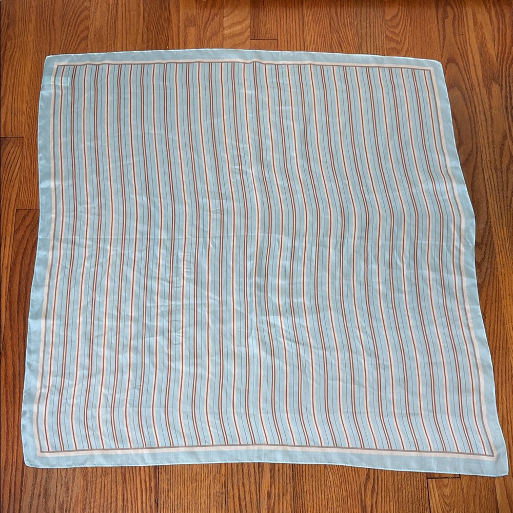 Cleobella Blue Gold Scarf‎ Size 33”x33”